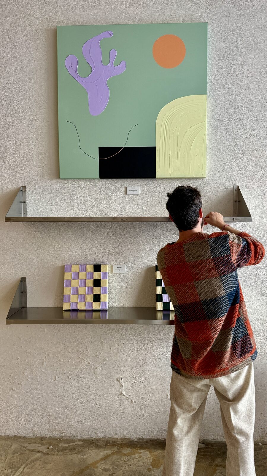 Filtrö opening — paintings on the wall